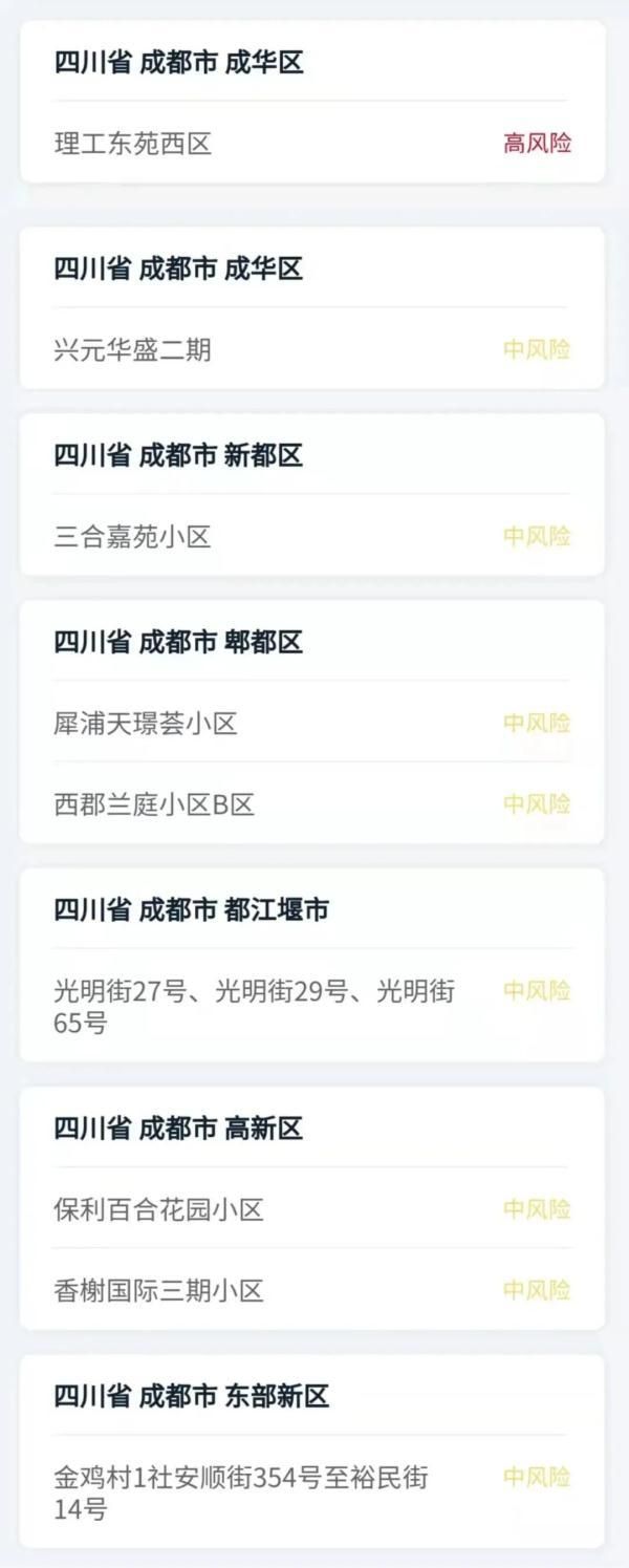 四川成都解封区重症详情/成都全部解封