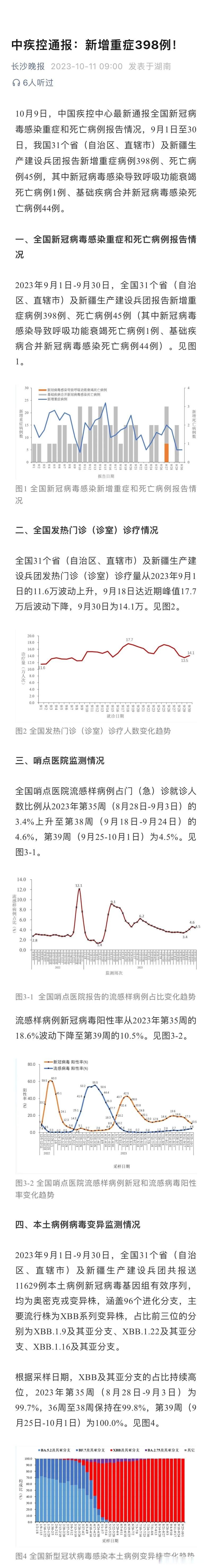 全国新增6例死亡病例涉2省/国内新增死亡病历
