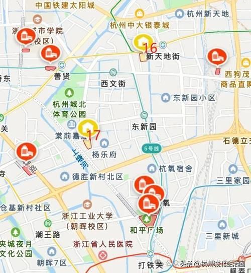 疫情防控中风险地区拱墅区/拱墅区区域图