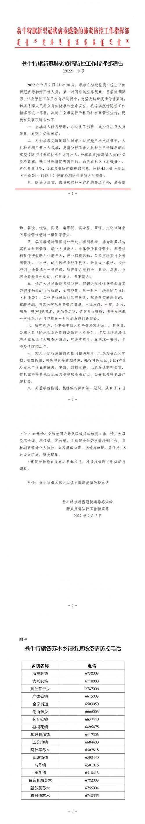 疫情视频最新翁牛特旗/赤峰翁牛特旗今天预报