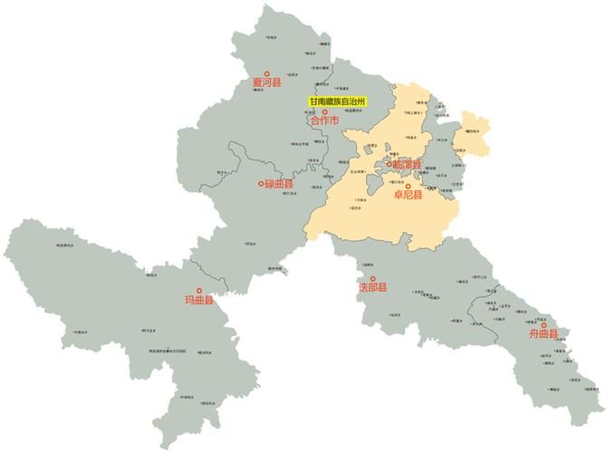  甘肃甘南藏族自治州卓尼县最新疫情:甘肃甘南卓尼地图