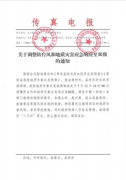 【青田县疫情最新实数据,青田县发布防台通告】