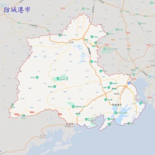 广西壮族自治区防城港港口区最新曲线图表：寻找同轨迹人员(防城港港口区地图全图高清版)