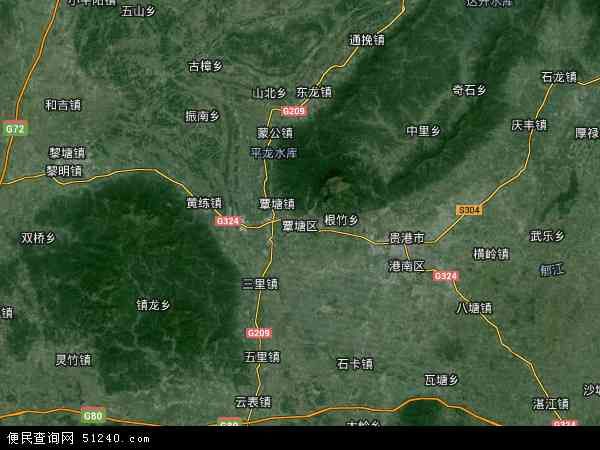  疫情广西壮族自治区贵港市覃塘区最新情况:贵港覃塘区地图全图