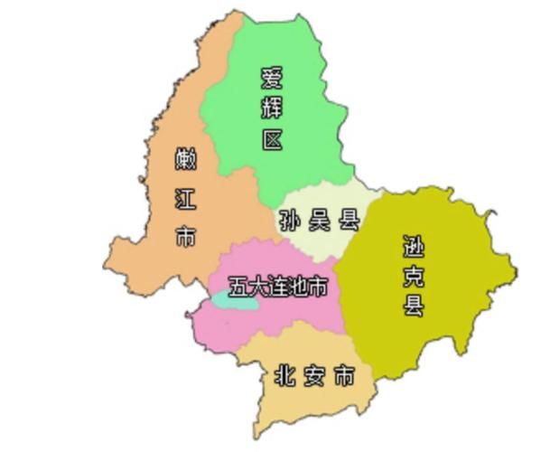 最新疫情临床黑龙江省黑河市爱辉区/黑龙江省黑河市爱辉区地图