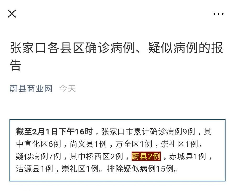 解读疫情最新消息河北张家口万全区_河北张家口万全区卫生局家属楼在哪条街