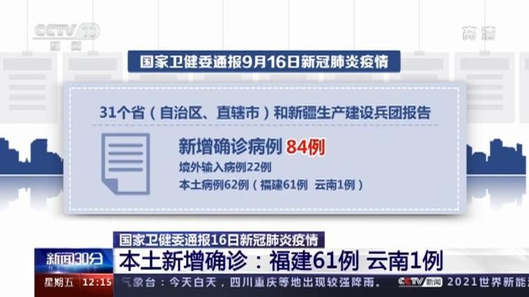 6地新增2例本土确诊涉1省/31省份增本土确诊61例 涉12省市