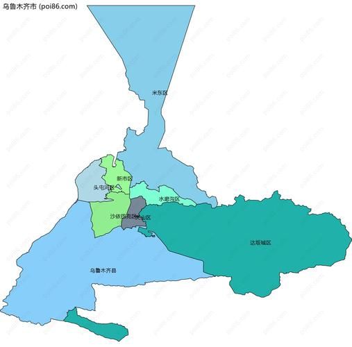 乌鲁木齐县疫情风险地区划分:乌鲁木齐县区域图